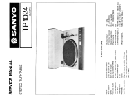 Sanyo TP-1024 - Service Manual 